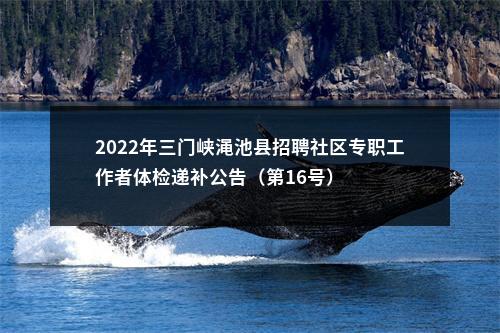 2022年三门峡渑池县招聘社区专职工作者体检递补公告（第16号） 图片