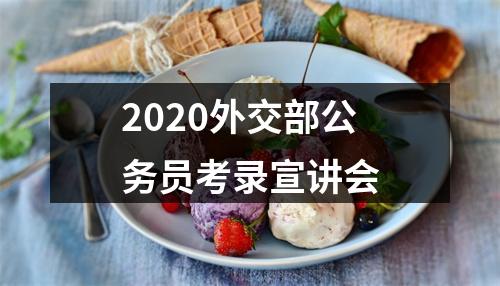 2020外交部公务员考录宣讲会 图片