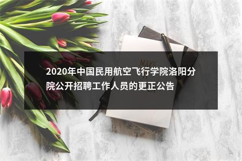 2020年中国民用航空飞行学院洛阳分院公开招聘工作人员的更正公告 图片